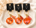Neon Orange Handmade Kulcstartó